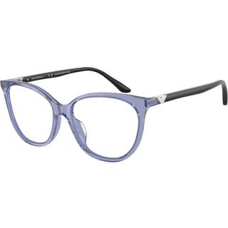 Emporio Armani EA3249U 6200 53 Briller Kvinder Blue - Glossy Transparent Blue - 53mm