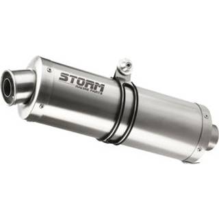 Storm Oval Lyddæmper i rustfrit stål