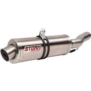 Storm Oval Lyddæmper i rustfrit stål