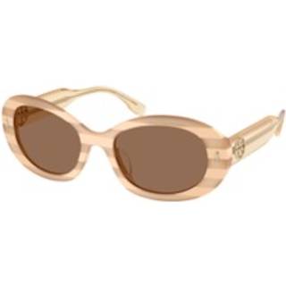Tory Burch TY7214U 318173 53 Solbriller Kvinder Brun - Striped Face Powder Brown - 53mm