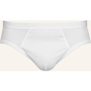 HANRO Herren Slip weiß Reine Baumwolle unifarben
