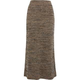 ChloÃ© Cashmere and silk-blend skirt - brown - M