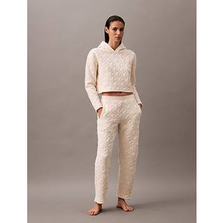 Logo Quilted Lounge Joggers - White - L