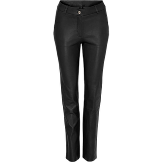 Notyz Bukser - Stretch Pants - Black w. Light Gold acc.