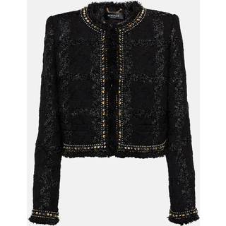 Versace Embellished tweed jacket - black - S