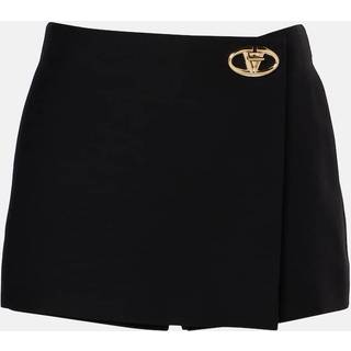 Valentino VLogo Bold Crepe Couture skort - black - L