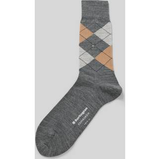 Burlington 3-pak Edinburgh Wool Sock - Grey - Str 40/46