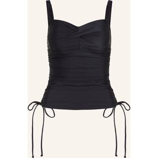 Hunkemöller Luxe Shaping Tankini top, sort, Størrelse: S, Dame