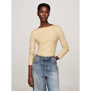 Ribbed Long Sleeve Slim T-Shirt