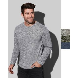 Stedman Knit Long Sleeve For Men - Blue - Large