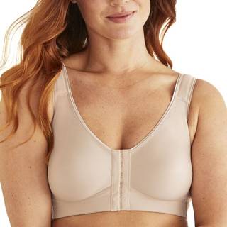 Swegmark Front Fastening CoolMax Moulded Soft Bra - Beige - C 95