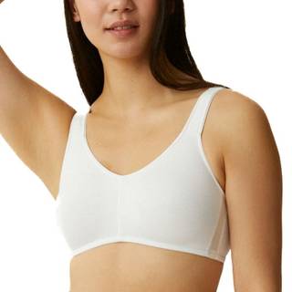 Naturana Classics Cotton Soft Bra - White - B 80