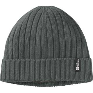 Jack Wolfskin Rib Knit Beanie Slate Green, OneSize