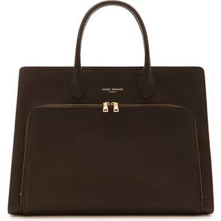 Isabel Bernard Honoré Nadine Brown Calfskin Leather Handbag with Laptop Compartment IB25087