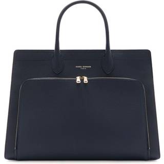Isabel Bernard Honoré Nadine blue calfskin leather handbag with laptop compartment IB25088