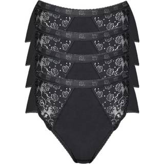 Sloggi 4-pak Chic Midi Lace Briefs - Black - 48 * Kampagne *