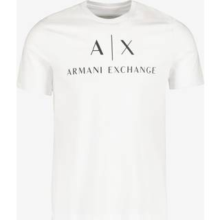 Armani Exchange Slim Crew Neck Logo T Shirt White