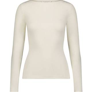Lee Long Sleeve Slim Boat Neck Tee Ecru Size XS