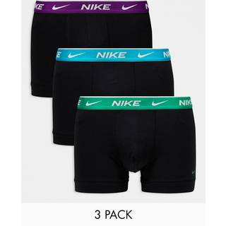 Nike 9-pak Everyday Essentials Cotton Stretch Trunk D1 - Black w Lilac - Small