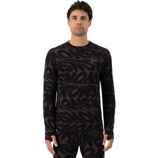 Mons Royale Cascade Merino Flex 200 L/S Merino undertøj Herrer størrelse L farve sort