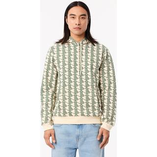 Lacoste Logo Pullover Hoodie Cream