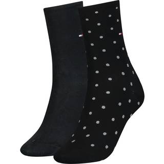 Tommy Hilfiger 2-pak Women Dot Sock - Black - Str 39/42