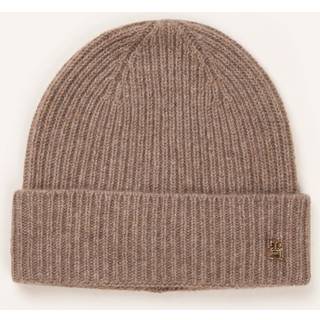 Pure Cashmere Rib-Knit Beanie