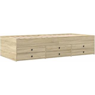 daybed med skuffer uden madras 75x190 cm sonoma-eg