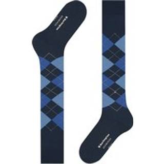 Burlington Edinburgh Wool Knee High Sock - Blue/Blue - Str 40/46