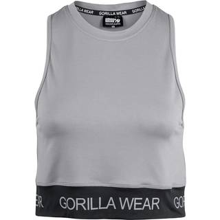 Colby Cropped Tank Top, Grey