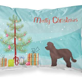 """" Caroline's Treasures Whoodle #1 Christmas Tree Fabric Standard Pillowcases multicolor """"