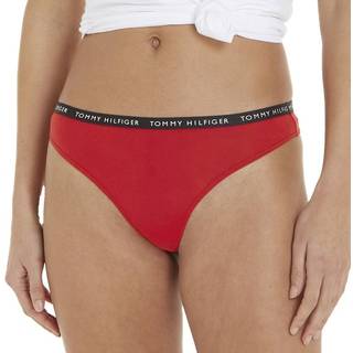 Tommy Hilfiger Logo g-streng trusser 3-pak - Hvid / Navy / Rød - Str. XL - Modish.dk