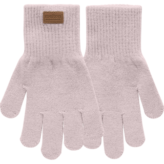 Melton - Strik Handsker - Rosa - 3-6 år