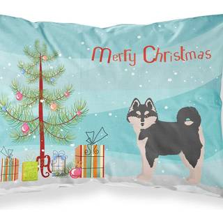 """" Caroline's Treasures Pomsky #1 Christmas Tree Fabric Standard Pillowcases multicolor """"