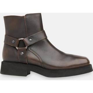 Whistles Whistles Brown Matteo Burnished Biker Boots