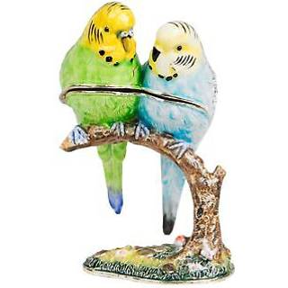 Treasured Trinkets Budgerigars Trinket Box - P1224