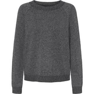 Vero Moda Dame Strikket Trøje Rundhals Asfalt
