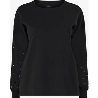 Sweatshirt med perler fra Zizzi, størrelse XL (54-56)