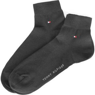 Tommy Hilfiger 2-pak Men Quarter Sock - Black - Str 47/49 * Kampagne *