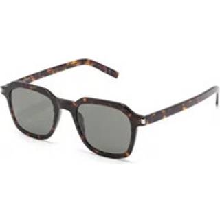 SAINT LAURENT Unisex SL 715 SLIM 002 Solbriller Acetat Havana Grå Firkantet