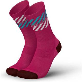 Incylence Merino Light Lanes Strømper Rød/Pink Str. 47-50 - Optimal Kompression til Løb