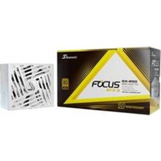 Seasonic FOCUS GX-850 ATX 3 White (2024) Strømforsyning - 850 Watt - 135 mm - ATX 3.1 - 80 Plus Gold certified