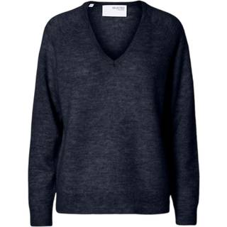 Slflulu New Ls Knit V-neck B