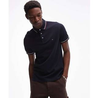 Tommy Hilfiger Tommy Hilfiger Blue Slim Fit Tipped Polo Shirt