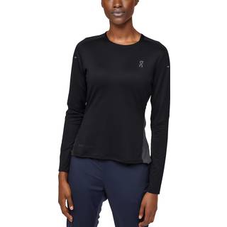 On Women's Performance Long-T Løbeshirt Damer størrelse S farve sort
