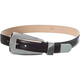 Khaite Lucca leather belt - black - 75CM