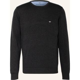 Fynch-Hatton Herren Pullover grau unifarben