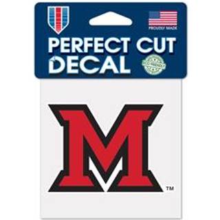 Miami Redhawks Decal 4x4 Perfect Cut Color