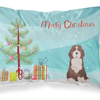 """" Caroline's Treasures Bernedoodle #2 Christmas Tree Fabric Standard Pillowcases multicolor """"