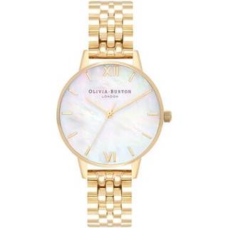 Olivia Burton Mother Of Pearl Gold Bracelet Watch